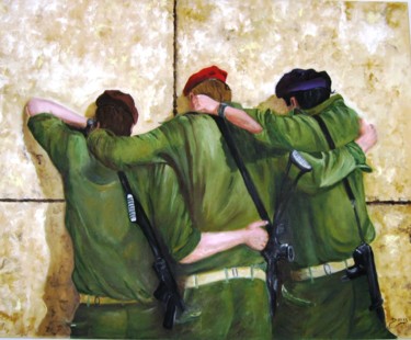 Painting titled "The Believers" by Doris Cohen, Original Artwork