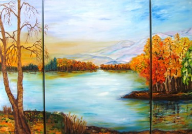 Painting titled "Autumn" by Doris Cohen, Original Artwork