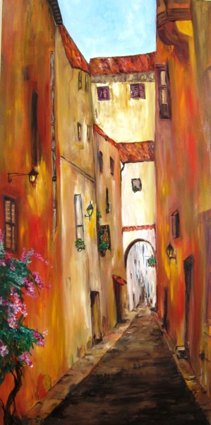 Painting titled "Little Italy" by Doris Cohen, Original Artwork