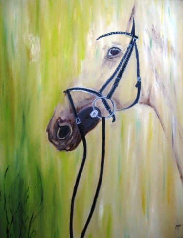 Painting titled "The Horse" by Doris Cohen, Original Artwork