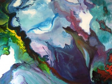 Painting titled "The Deep Sea" by Doris Cohen, Original Artwork