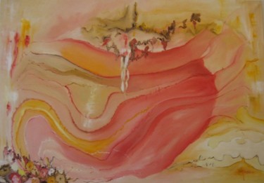 Painting titled "The Hills" by Doris Cohen, Original Artwork