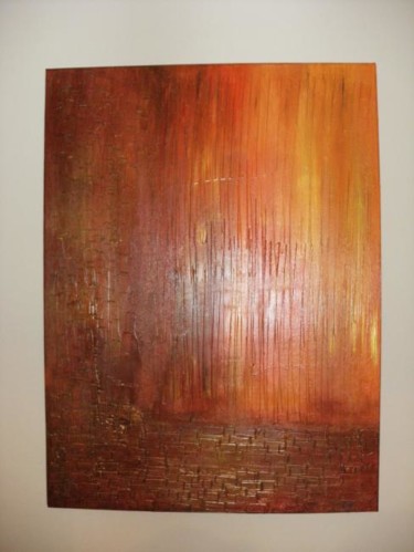 Painting titled "Brick of life" by Doris Pace, Original Artwork, Oil