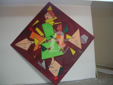 Peinture intitulée "Tournons manège" par Madorssane, Œuvre d'art originale