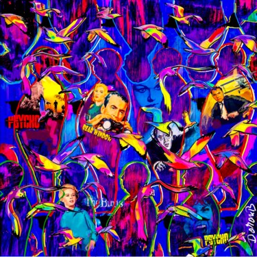 Arte digitale intitolato "HITCHCOCK" da Doron B, Opera d'arte originale, Collage digitale