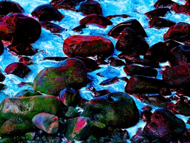 Photographie intitulée "L’écume de mer" par Doron B, Œuvre d'art originale, Photographie manipulée