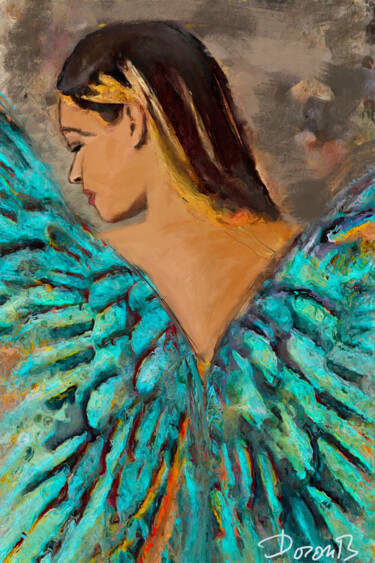 Digital Arts titled "Angela" by Doron B, Original Artwork, Digital Painting