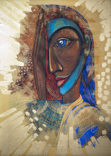Картина под названием "Sen / Dream" - Dorota Szpil, Подлинное произведение искусства, Акрил