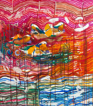 "Mandarynki" başlıklı Tablo Dorota Szpil tarafından, Orijinal sanat, Zamklı boya