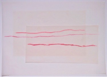 Desenho intitulada "walk the line" por Dorothea Breit, Obras de arte originais, Pastel