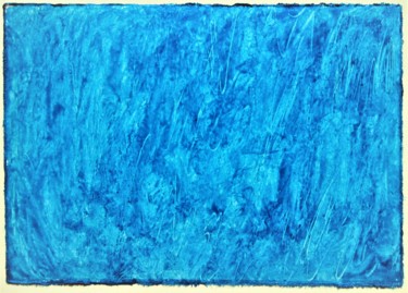 Painting titled "blue lightning" by Dorothea Breit, Original Artwork, Lacquer