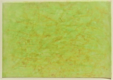 Painting titled "green in spring" by Dorothea Breit, Original Artwork, Lacquer