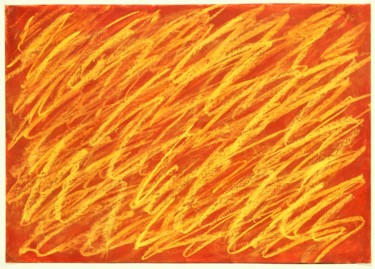 Desenho intitulada "echinacea / sun hat" por Dorothea Breit, Obras de arte originais, Pastel