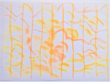 Drawing titled "o.T. (roused birds)" by Dorothea Breit, Original Artwork, Pastel