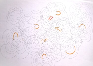 Dessin intitulée "o.T. (blooming)" par Dorothea Breit, Œuvre d'art originale, Pastel