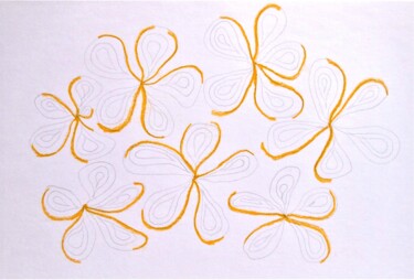 Dessin intitulée "o.T. (blooming butt…" par Dorothea Breit, Œuvre d'art originale, Pastel
