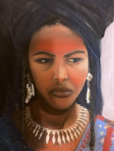 Malarstwo zatytułowany „Afrique” autorstwa Dorothée Kergoat, Oryginalna praca, Pastel