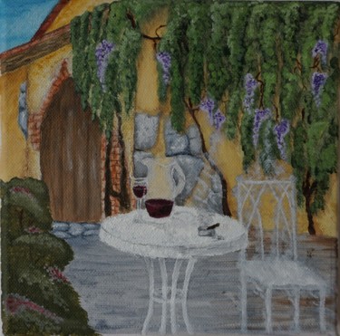 Painting titled "afternoon in Bordea…" by Dorothy`S Workshop., Original Artwork, Oil