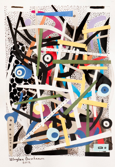 Collages titled "Untitled. Paper col…" by Ulugbek Doschanov, Original Artwork, Paper