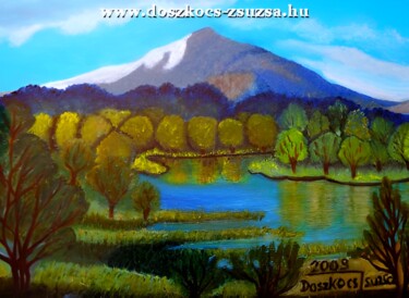 Painting titled "Scotland" by Doszi, Original Artwork, Oil