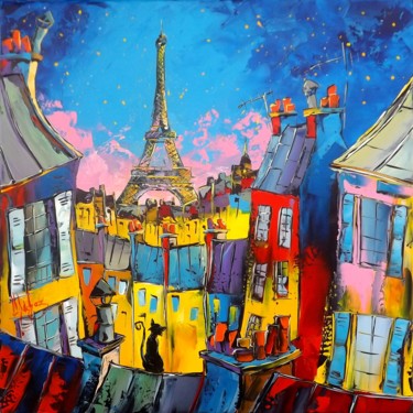 Painting titled "Sans toi Paris n'es…" by Jpdouchez, Original Artwork