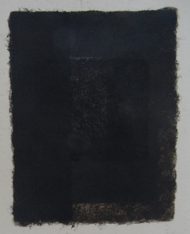 Painting titled "black study 01" by Douglas Eastridge, Original Artwork, Oil