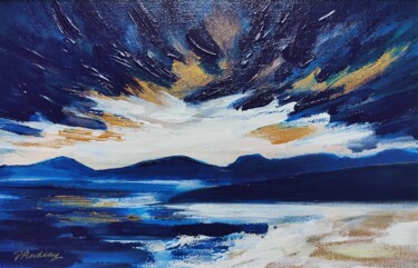 Painting titled "Scottish West Coast" by Douglas Findlay, Original Artwork, Acrylic