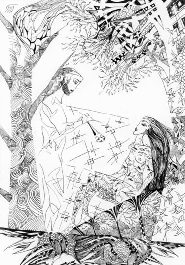 drawing 6103 Drawing titled "drawing 6103" by Biser Panayotov, Original Artwork, Ink