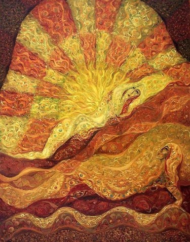 Painting titled "Presence1" by Biser Panayotov, Original Artwork, Oil