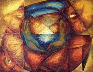 Painting titled "Reflections" by Biser Panayotov, Original Artwork, Oil