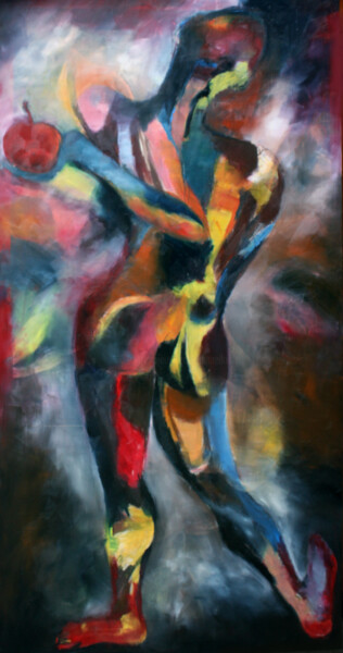 Painting titled "EVE" by Dov Melloul, Original Artwork, Oil