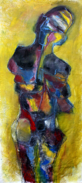 Painting titled "UN AGE - 1" by Dov Melloul, Original Artwork, Oil