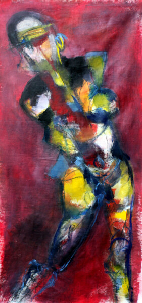 Painting titled "UN AGE - 2" by Dov Melloul, Original Artwork, Oil