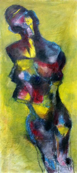 Painting titled "UN AGE - 3" by Dov Melloul, Original Artwork, Oil