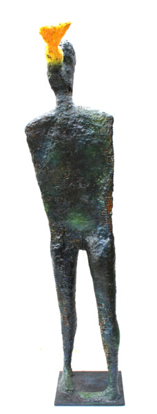 Sculpture intitulée "LE 5 EME JOUR" par Dov Melloul, Œuvre d'art originale, Résine Monté sur Autre panneau rigide