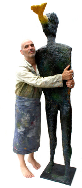 Sculpture titled "LE 5 EME JOUR - ens…" by Dov Melloul, Original Artwork, Wire