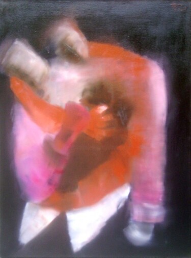 Peinture intitulée "FUSION" par Dov Melloul, Œuvre d'art originale, Huile