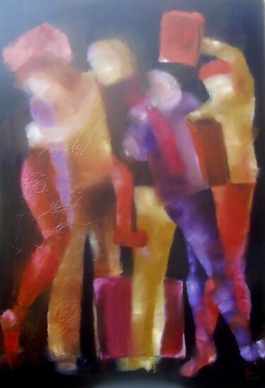 Painting titled "RANGEMENT 2" by Dov Melloul, Original Artwork, Oil