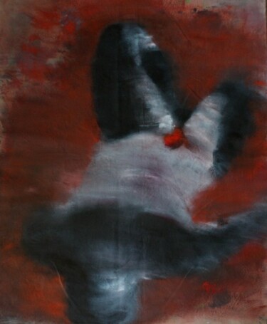 Painting titled "ANIMAL ET TRIBAL N°…" by Dov Melloul, Original Artwork, Oil