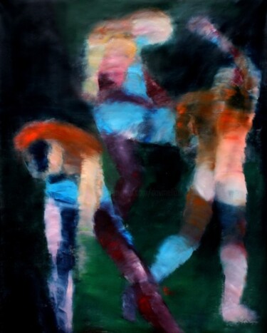 Malerei mit dem Titel "PSYCHE 2" von Dov Melloul, Original-Kunstwerk, Öl