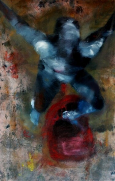 Painting titled "N°1 RENVERSE" by Dov Melloul, Original Artwork, Oil