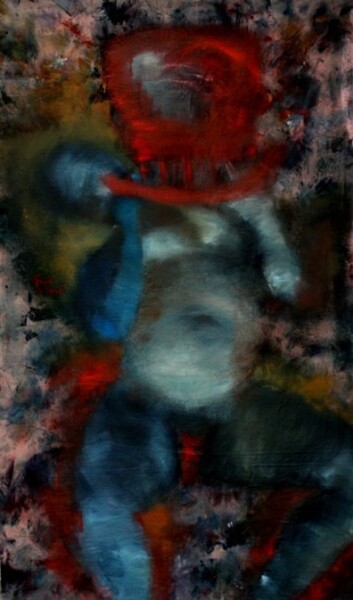 Painting titled "N°5  RENVERSE" by Dov Melloul, Original Artwork, Oil