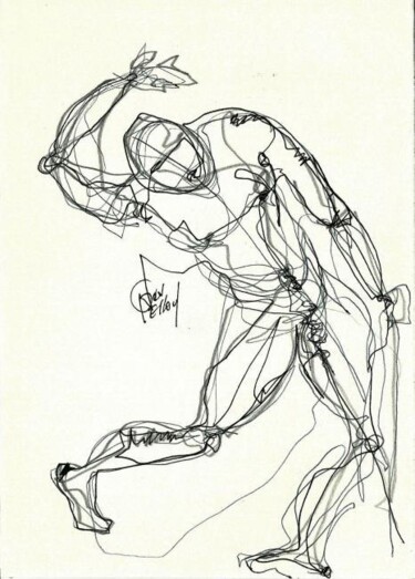 Drawing titled "15JANVIER 2013" by Dov Melloul, Original Artwork