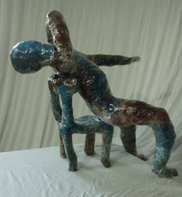 Sculpture titled "SUR LA CHAISE" by Dov Melloul, Original Artwork, Other