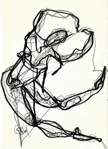 Drawing titled "23JANVIER 2013" by Dov Melloul, Original Artwork