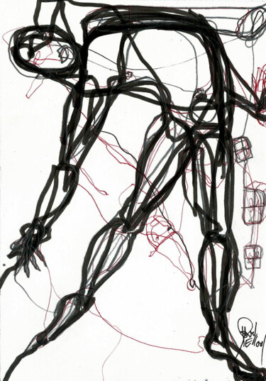 Drawing titled "11 DEC 2013" by Dov Melloul, Original Artwork