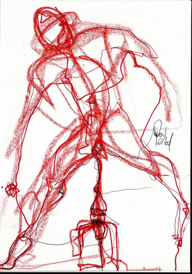 Drawing titled "19 DEC 2013   PAPA" by Dov Melloul, Original Artwork
