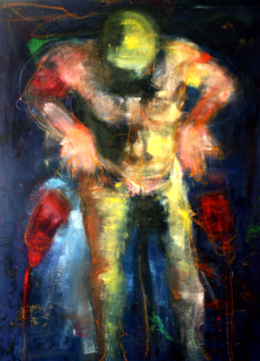 Peinture intitulée "L'AMNESIE" par Dov Melloul, Œuvre d'art originale, Huile