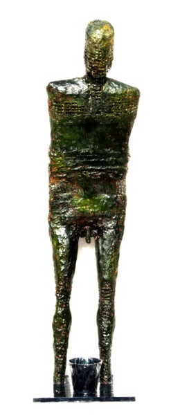 Sculpture intitulée "ESPOIR-devant" par Dov Melloul, Œuvre d'art originale, Plâtre