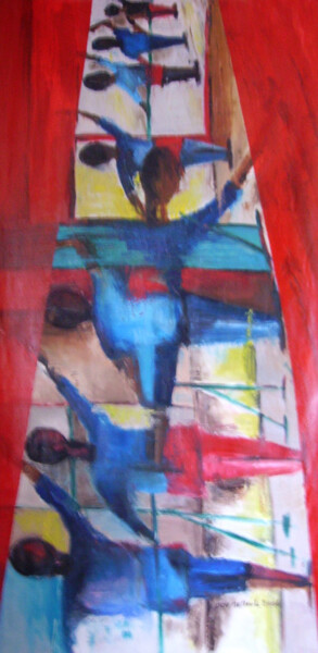 Peinture intitulée "ENTONNOIR" par Dov Melloul, Œuvre d'art originale, Huile